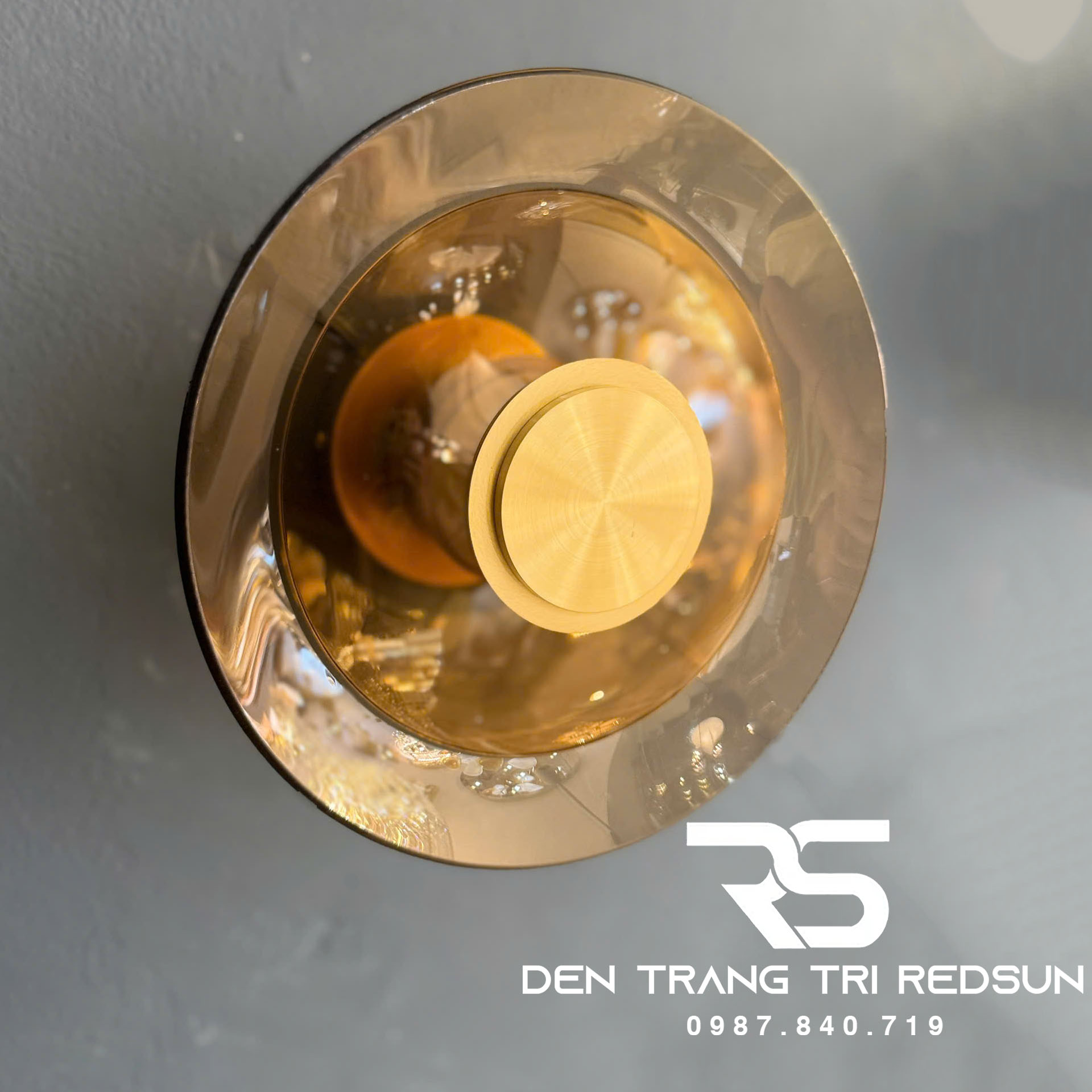 Đèn Tường Hiện Đại Trang Trí Phòng Khách, Phòng Ngủ Phong Cách Bắc Âu Chóa Thủy Tinh DT-1034