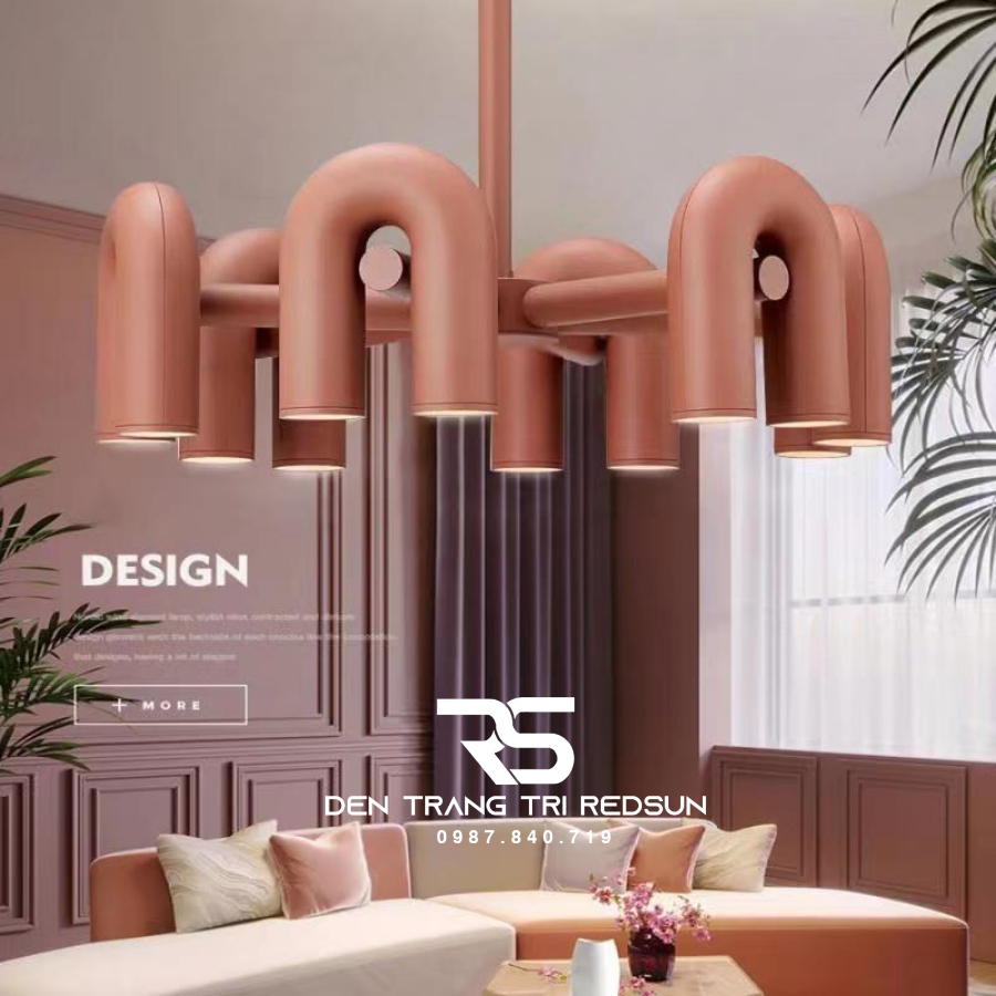 Đèn Chùm Trang Trí Phòng Khách, Sảnh Chờ, Phòng Ăn, Phòng Ngủ Hình Chữ U Phong Cách Bắc Âu DC-1031