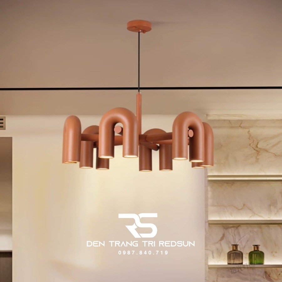 Đèn Chùm Trang Trí Phòng Khách, Sảnh Chờ, Phòng Ăn, Phòng Ngủ Hình Chữ U Phong Cách Bắc Âu DC-1031