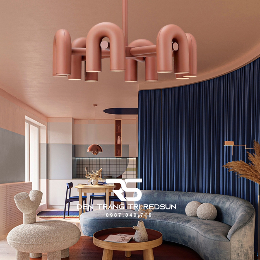 Đèn Chùm Trang Trí Phòng Khách, Sảnh Chờ, Phòng Ăn, Phòng Ngủ Hình Chữ U Phong Cách Bắc Âu DC-1031