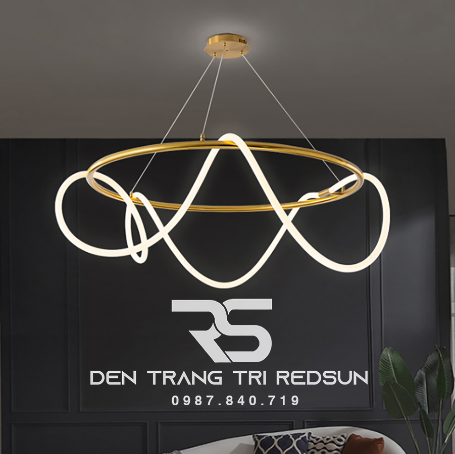 Đèn Thả Phòng Khách Hiện Đại Bắc Âu Led Ống Xoắn DC-L052