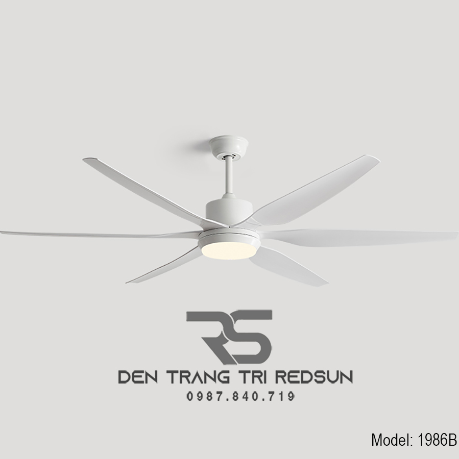 Quạt Trần Đèn Trang Trí Phòng Khách, Phòng Ngủ - 1986B
