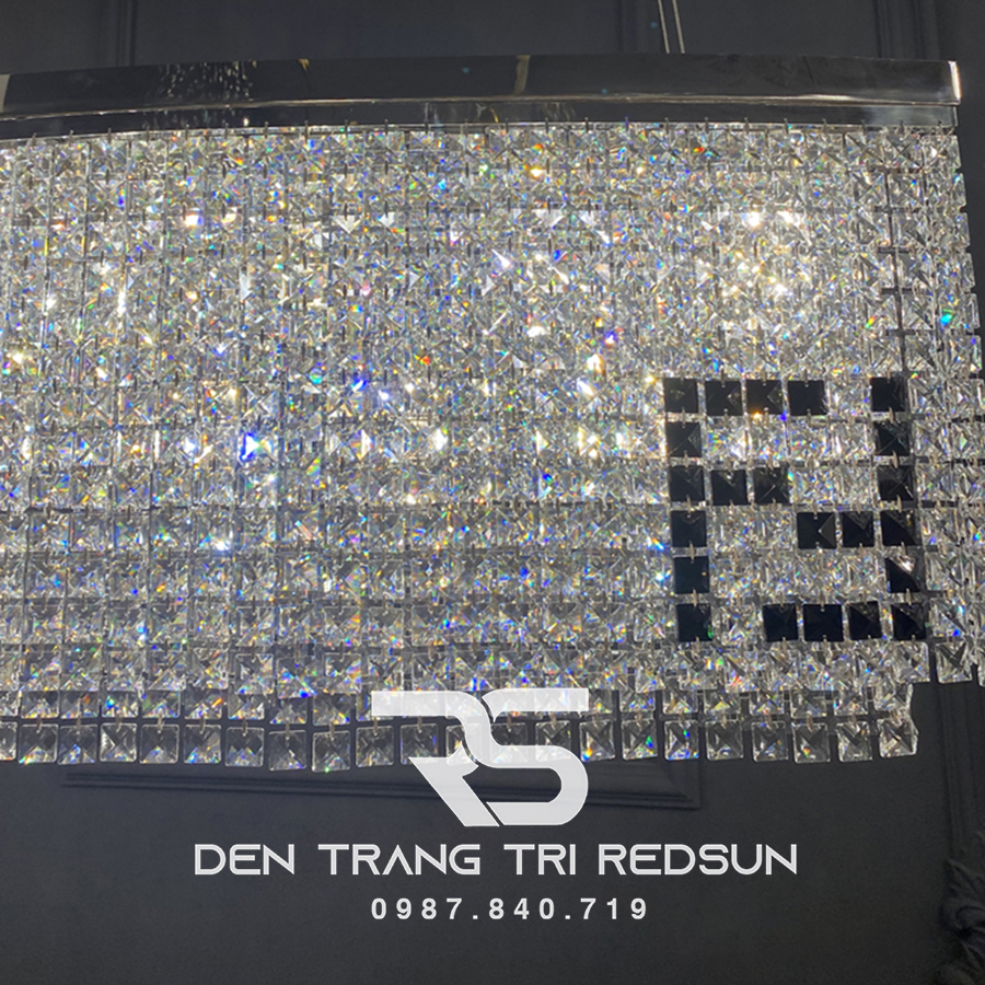 Đèn Thả Pha Lê Bàn Ăn, Bàn Đảo Hiện Đại TPL081