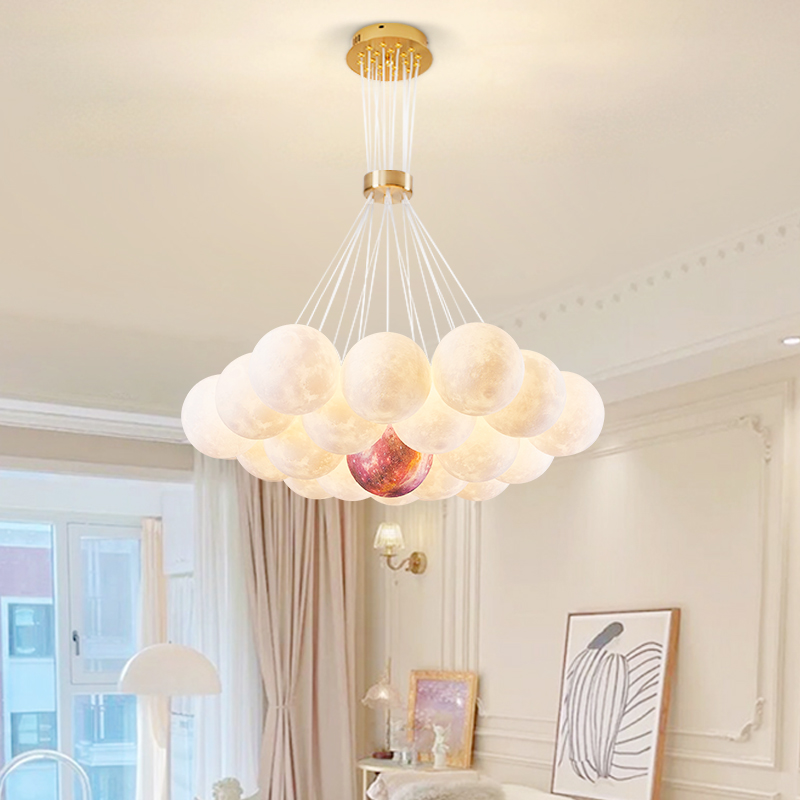 Đèn Chùm Phòng Khách Hiện Đại Bắc Âu Bong Bóng DC-L057