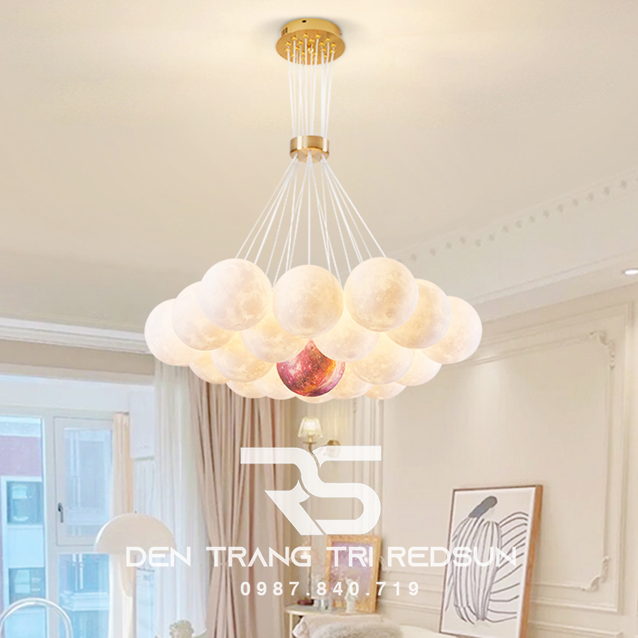 Đèn Chùm Phòng Khách Hiện Đại Bắc Âu Bong Bóng DC-L057