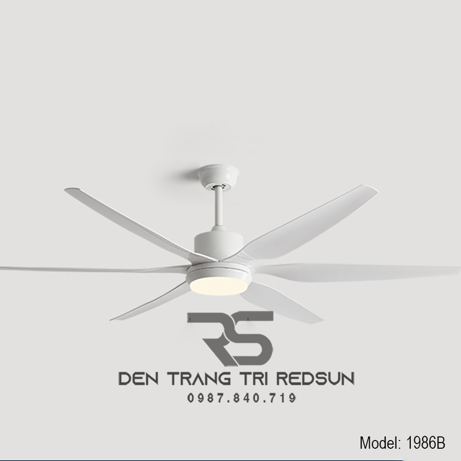 Quạt Trần Đèn Trang Trí Phòng Khách, Phòng Ngủ - 1986B