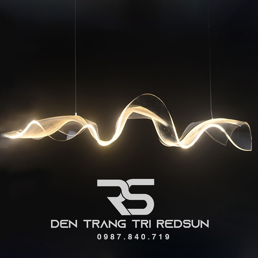 Đèn Thả Bàn Ăn Hiện Đại Dáng Dải Lụa Acrylic Phong Cách Bắc Âu DC-T076