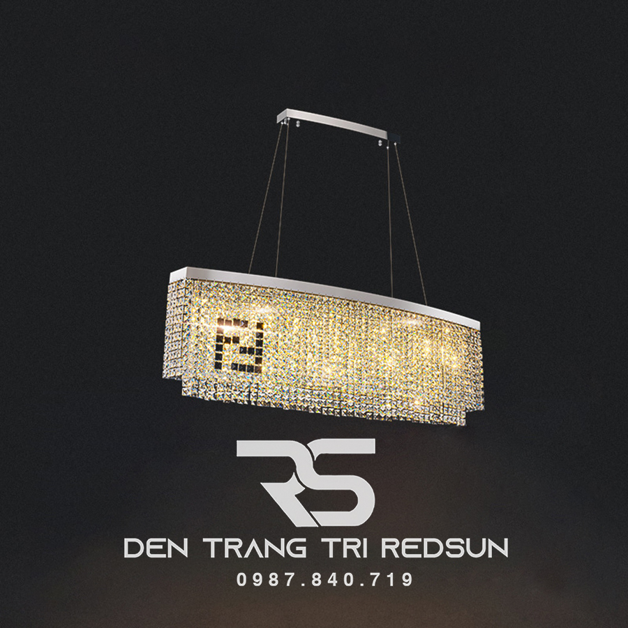 Đèn Thả Pha Lê Bàn Ăn, Bàn Đảo Hiện Đại TPL081