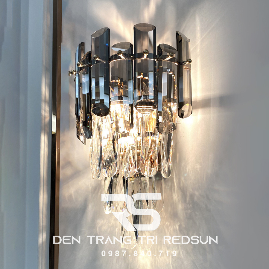 Đèn tường pha lê trang trí phòng khách hiện đại DT1168
