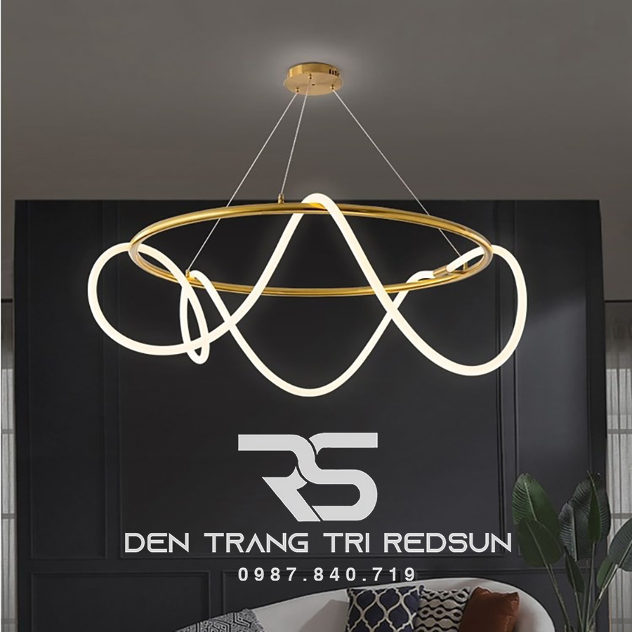 Đèn Thả Phòng Khách Hiện Đại Bắc Âu Led Ống Xoắn DC-L052