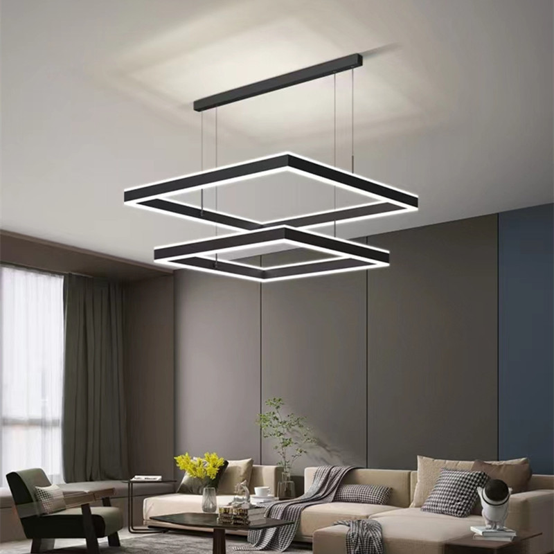 Đèn Thả Trần Hiện Đại Bắc Âu Khung Vuông DC-L040