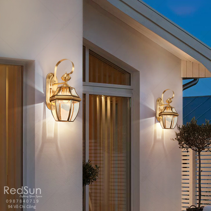 Đèn Tường Chùa Đồng Lắp Ngoài Trời DT-C0600