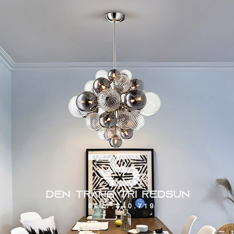 Đèn Chùm Phòng Khách Hiện Đại Bong Bóng Phong Cách Bắc Âu DC-T079