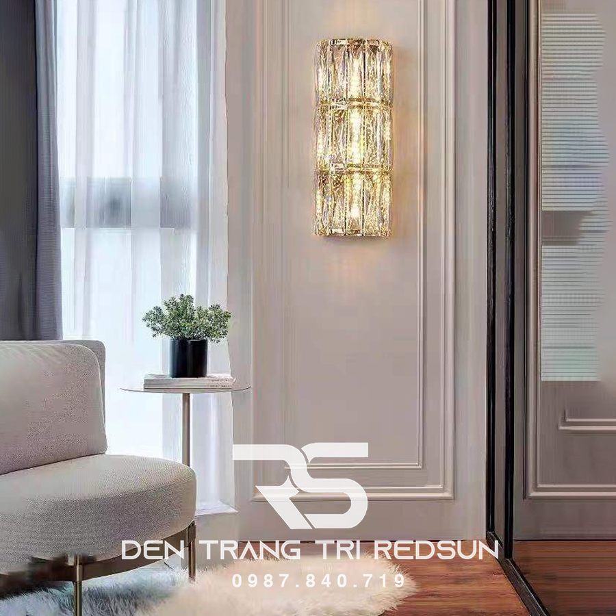 Đèn tường pha lê trang trí phòng khách hiện đại DT1191/3
