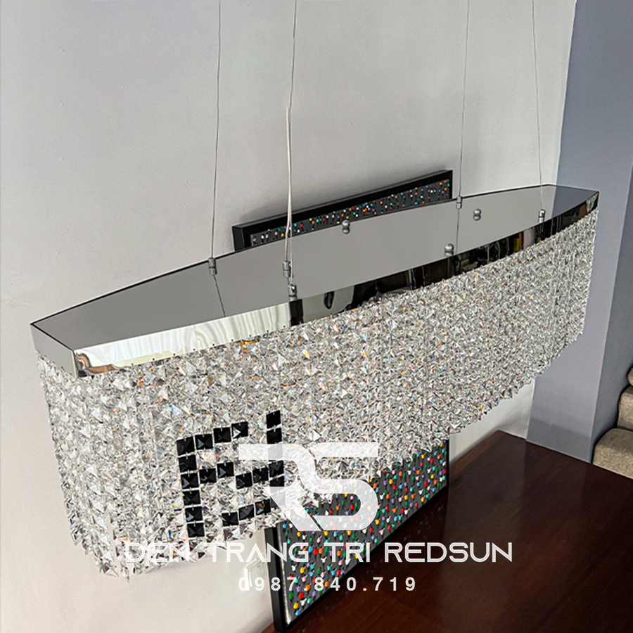 Đèn Thả Pha Lê Bàn Ăn, Bàn Đảo Hiện Đại TPL081