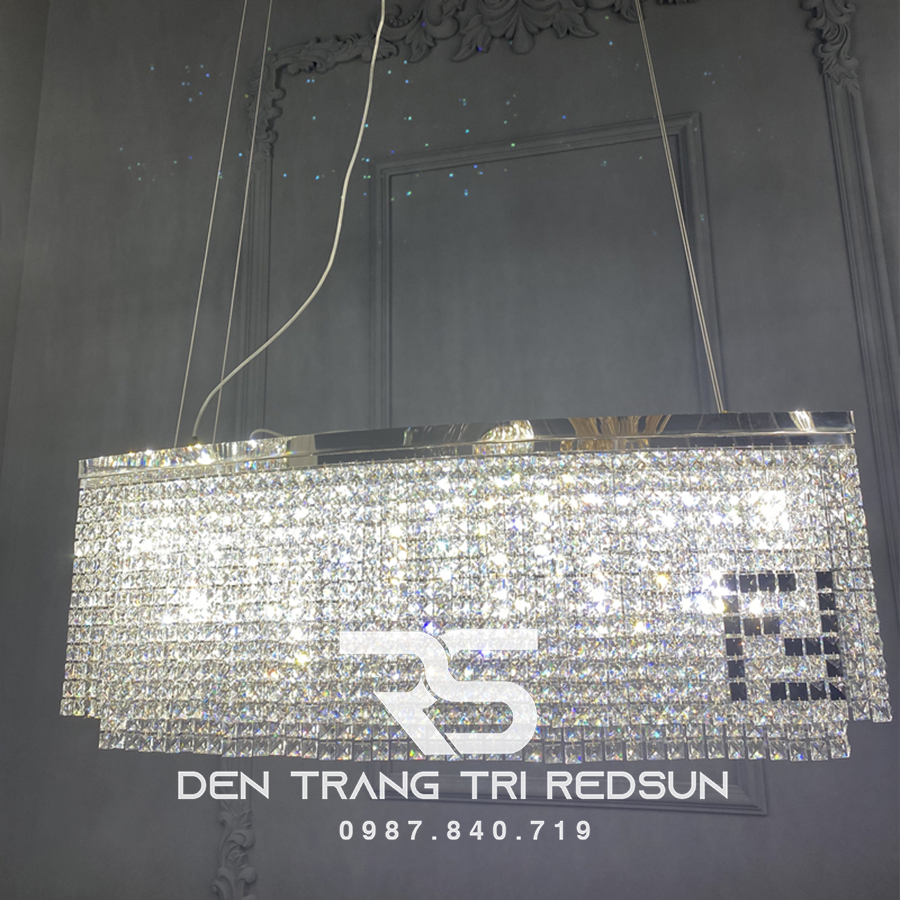 Đèn Thả Pha Lê Bàn Ăn, Bàn Đảo Hiện Đại TPL081