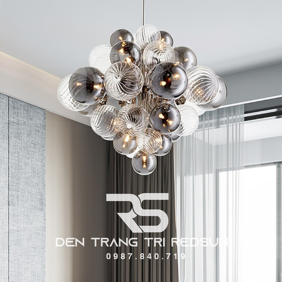 Đèn Chùm Phòng Khách Hiện Đại Bong Bóng Phong Cách Bắc Âu DC-T079