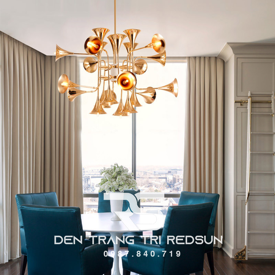 Đèn Chùm Phòng Khách Hiện Đại Phong Cách Bắc Âu Kiểu Loa DC-T058