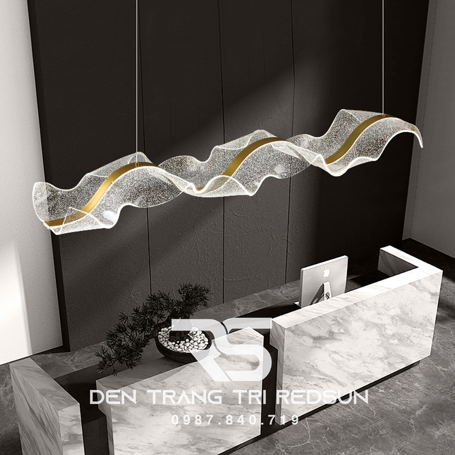 Đèn Thả Bàn Ăn Hiện Đại Dáng Dải Lụa Acrylic Phong Cách Bắc Âu DC-T076