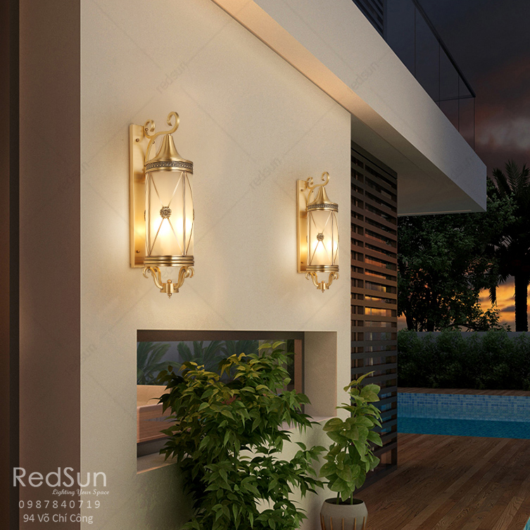 Đèn Tường Chùa Đồng Lắp Ngoài Trời DT-C0621