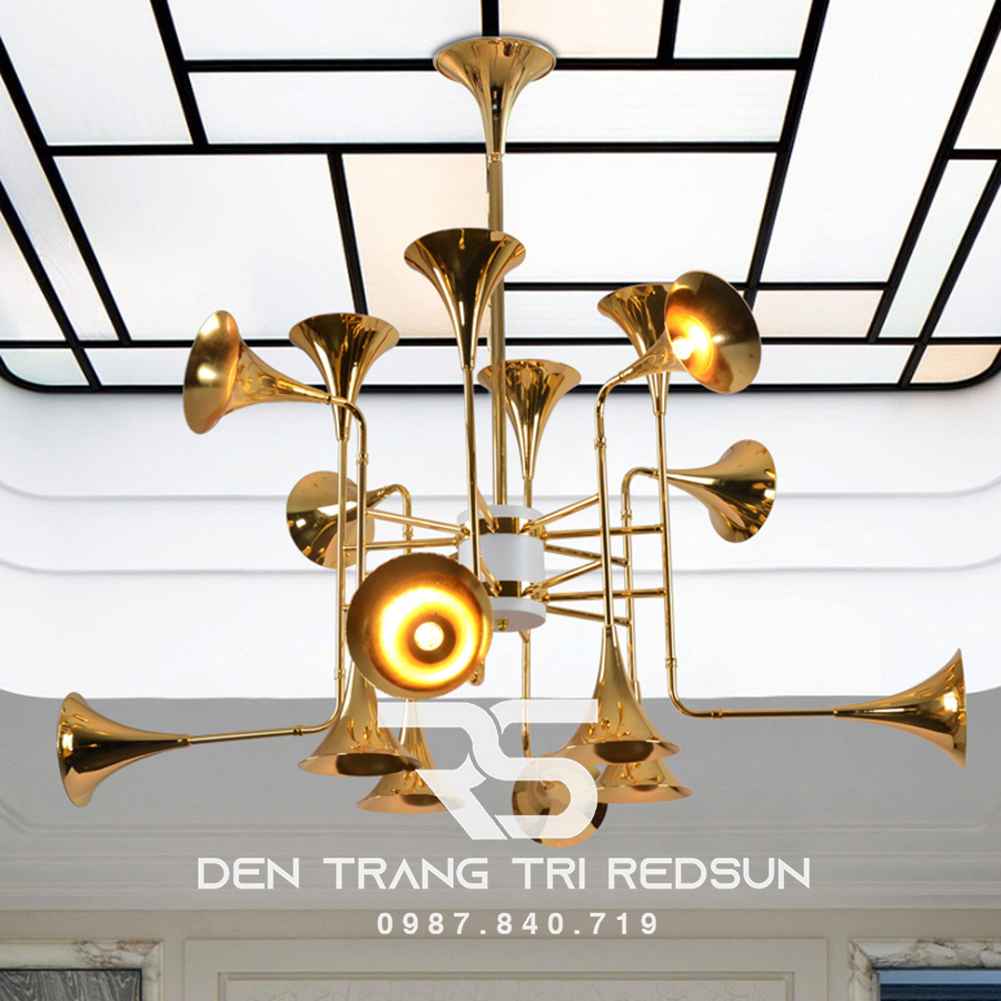 Đèn Chùm Phòng Khách Hiện Đại Phong Cách Bắc Âu Kiểu Loa DC-T058