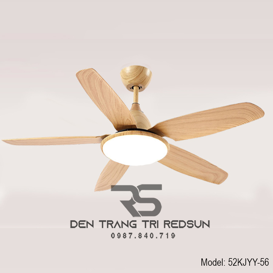Quạt Trần Đèn Trang Trí Phòng Khách, Phòng Ngủ - 52KJYY-56