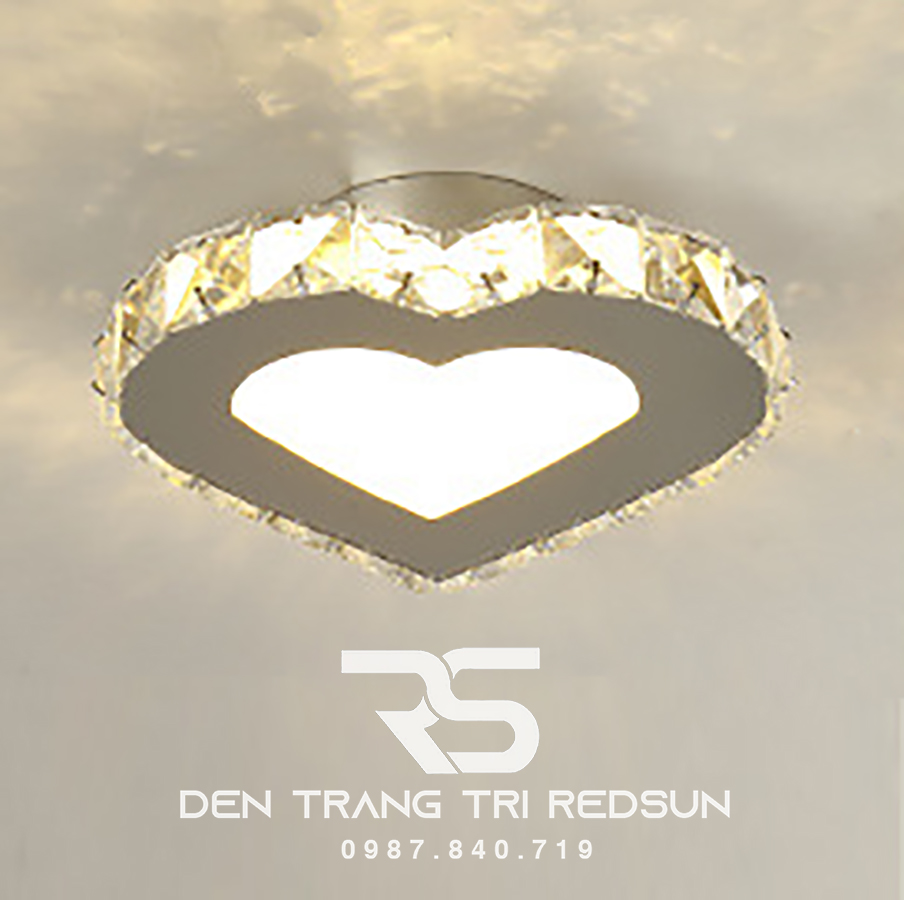 Đèn Mâm Mica Pha Lê Ốp Trần Phòng Khách Hiện Đại MKPL-068