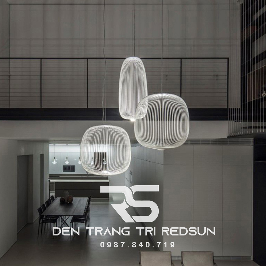 Đèn Thả Lồng Sắt Phong Cách Bắc Âu CDT-T041 Dáng C