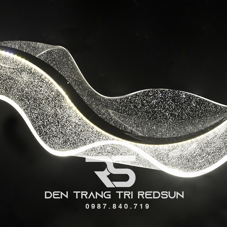 Đèn Thả Bàn Ăn Hiện Đại Dáng Dải Lụa Acrylic Phong Cách Bắc Âu DC-T076