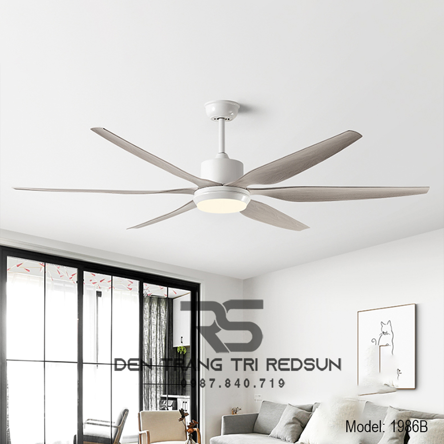 Quạt Trần Đèn Trang Trí Phòng Khách, Phòng Ngủ - 1986B
