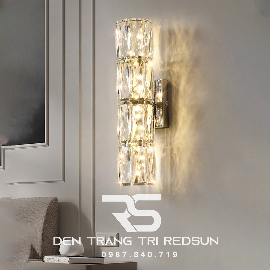 Đèn tường pha lê trang trí phòng khách hiện đại DT1191/4