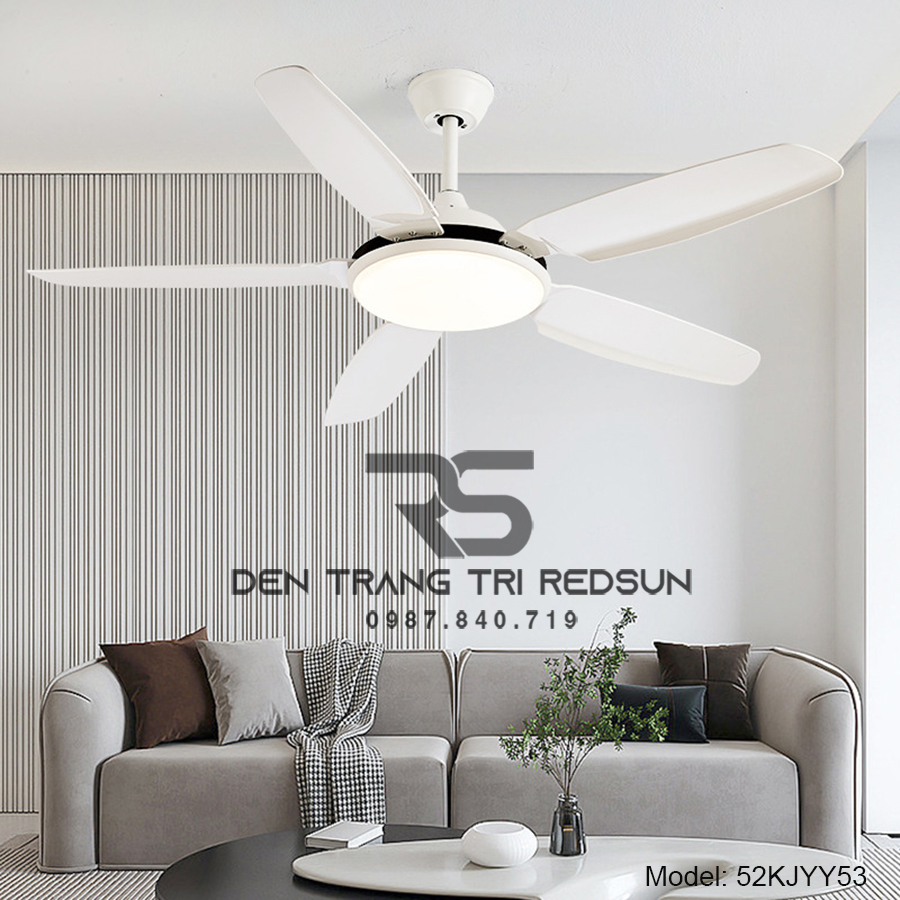 Quạt Trần Đèn Trang Trí Phòng Khách, Phòng Ngủ - 52KJYY-53
