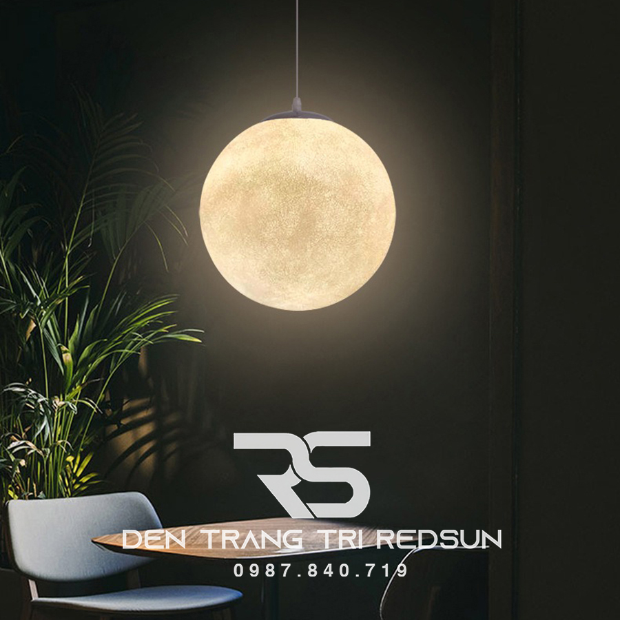 Đèn Thả Trần Hiện Đại Bắc Âu Mặt Trăng Chất Liệu Composite CDT-T014