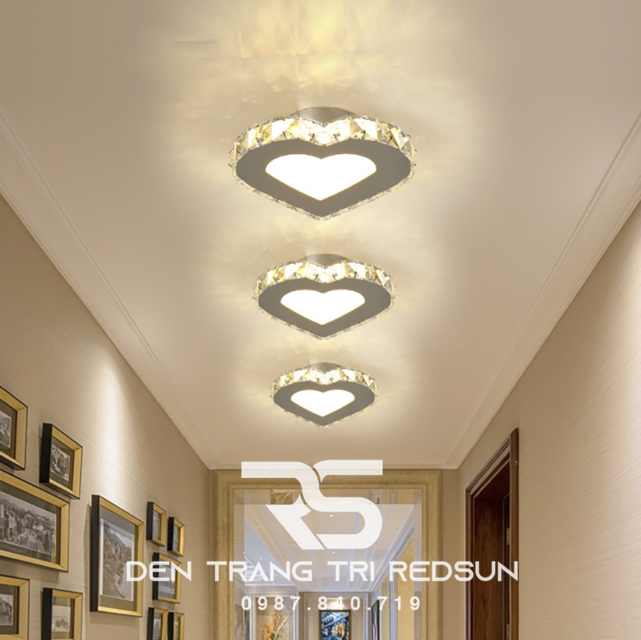 Đèn Mâm Mica Pha Lê Ốp Trần Phòng Khách Hiện Đại MKPL-068