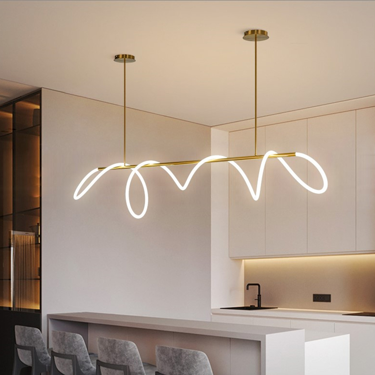 Đèn Thả Bàn Ăn Hiện Đại Bắc Âu LED Ống Xoắn DC-L053