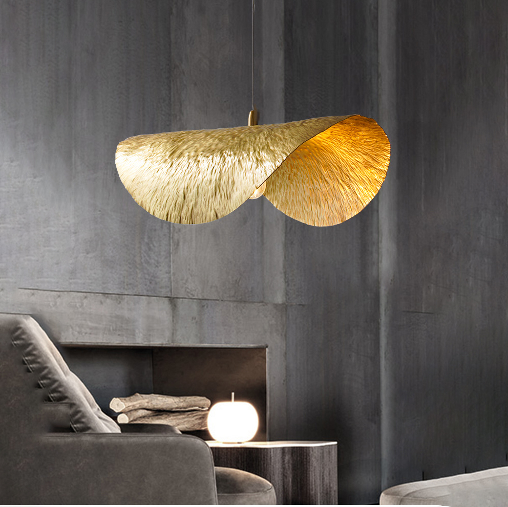 Đèn Thả Trần Hiện Đại Bắc Âu Lá Sen Đồng CDT-T037