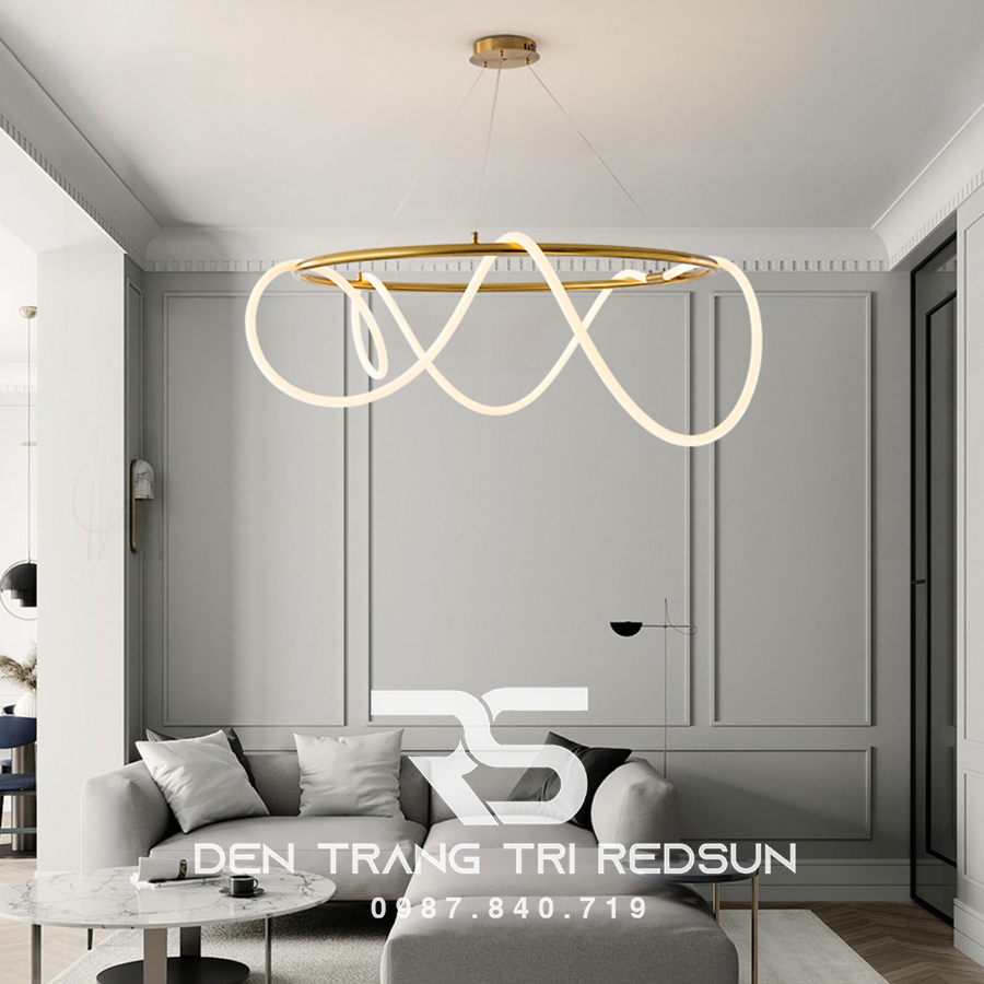 Đèn Thả Phòng Khách Hiện Đại Bắc Âu Led Ống Xoắn DC-L052