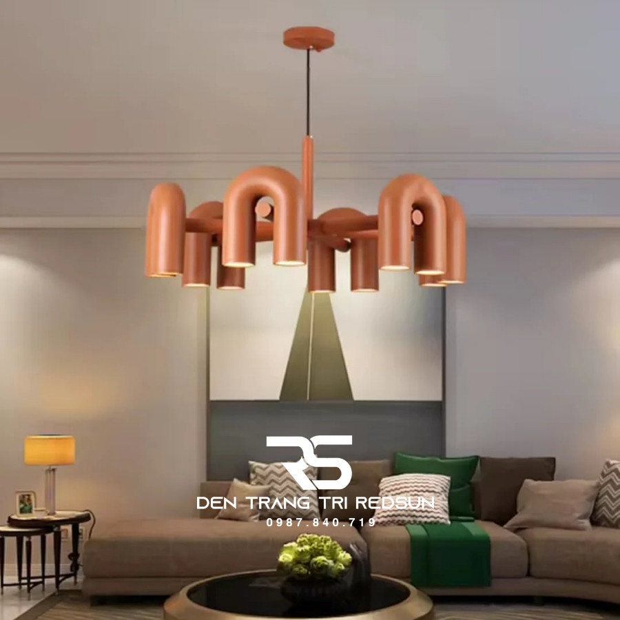 Đèn Chùm Trang Trí Phòng Khách, Sảnh Chờ, Phòng Ăn, Phòng Ngủ Hình Chữ U Phong Cách Bắc Âu DC-1031