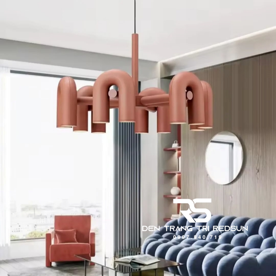 Đèn Chùm Trang Trí Phòng Khách, Sảnh Chờ, Phòng Ăn, Phòng Ngủ Hình Chữ U Phong Cách Bắc Âu DC-1031