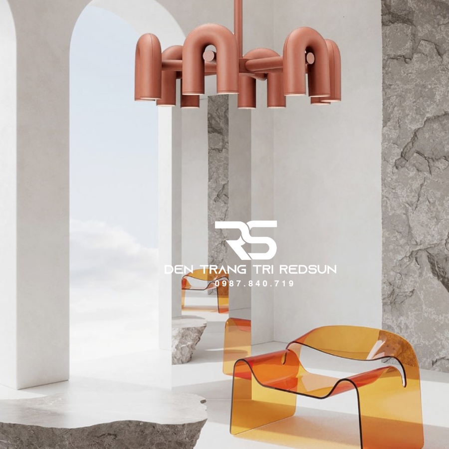 Đèn Chùm Trang Trí Phòng Khách, Sảnh Chờ, Phòng Ăn, Phòng Ngủ Hình Chữ U Phong Cách Bắc Âu DC-1031