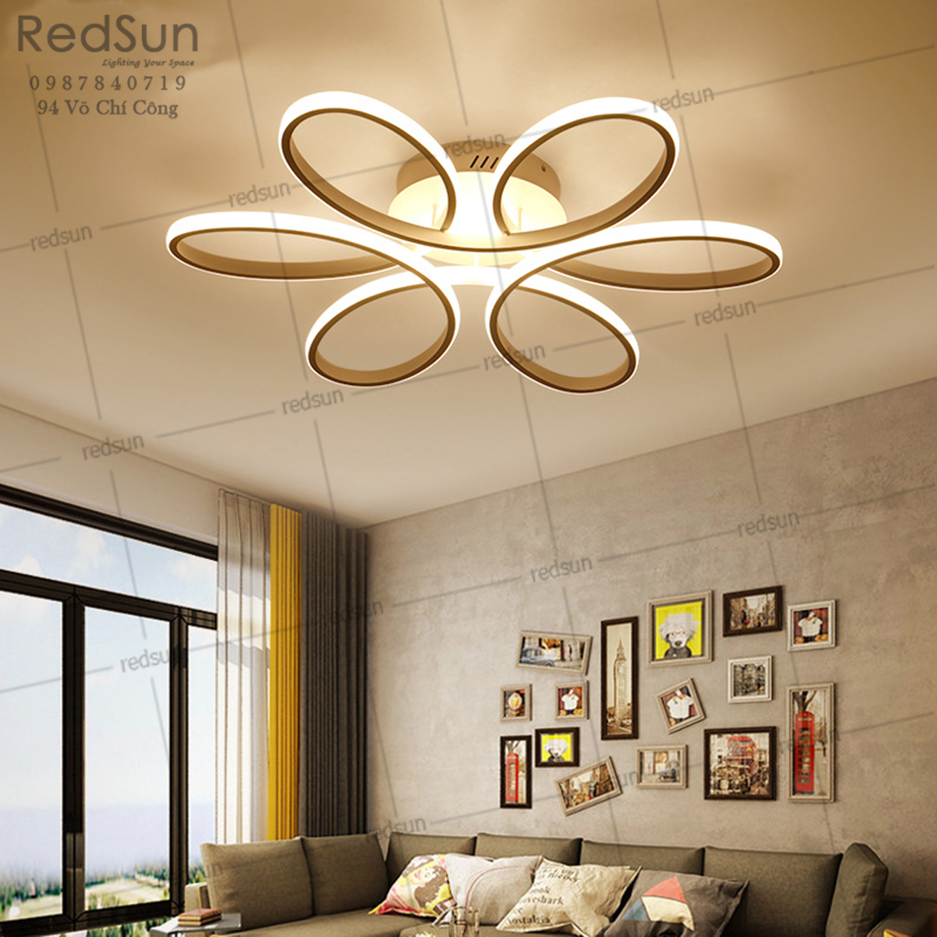 Mâm ốp trần Mika 6 cánh OT-001