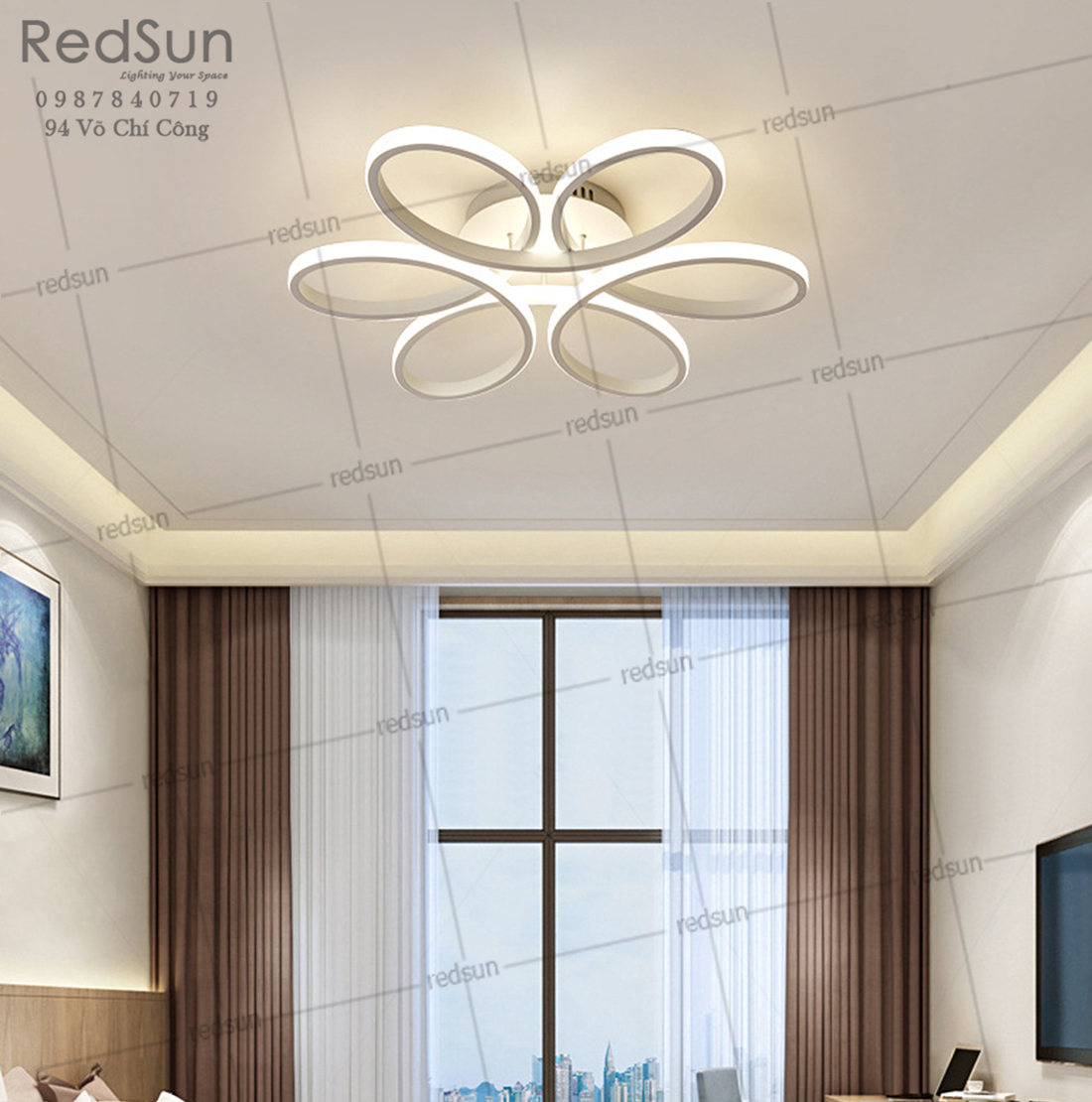 Mâm ốp trần Mika 6 cánh OT-001