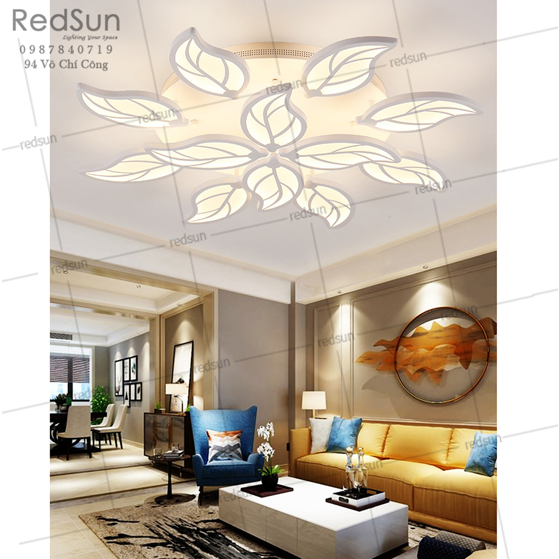 Mâm ốp trần Mika 12 lá OT-008/12