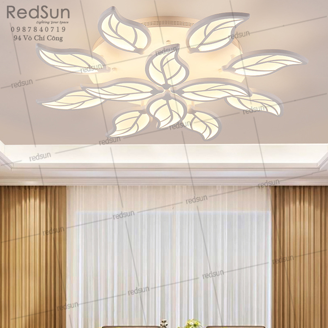 Mâm ốp trần Mika 12 lá OT-008/12