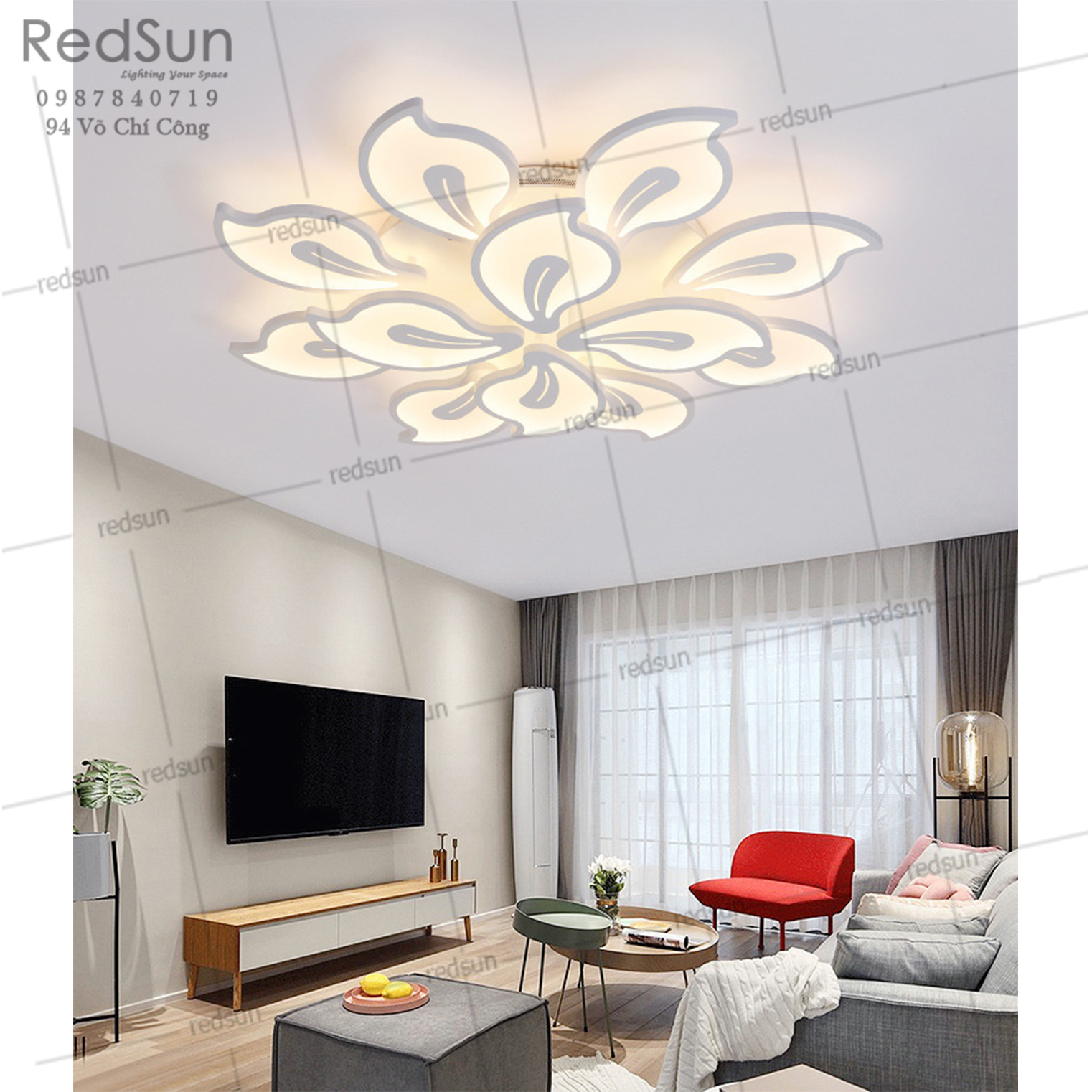 Mâm ốp trần Mika lửa 12 OT-010