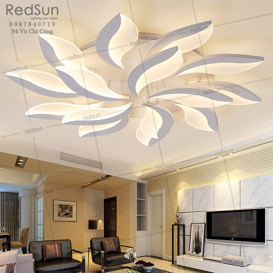 Mâm ốp trần Mika đuôi cáo 15 OT-011