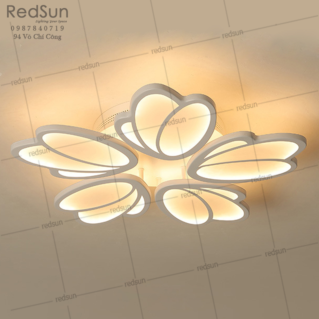 Mâm ốp trần Mika sò mini 12 OT-S003