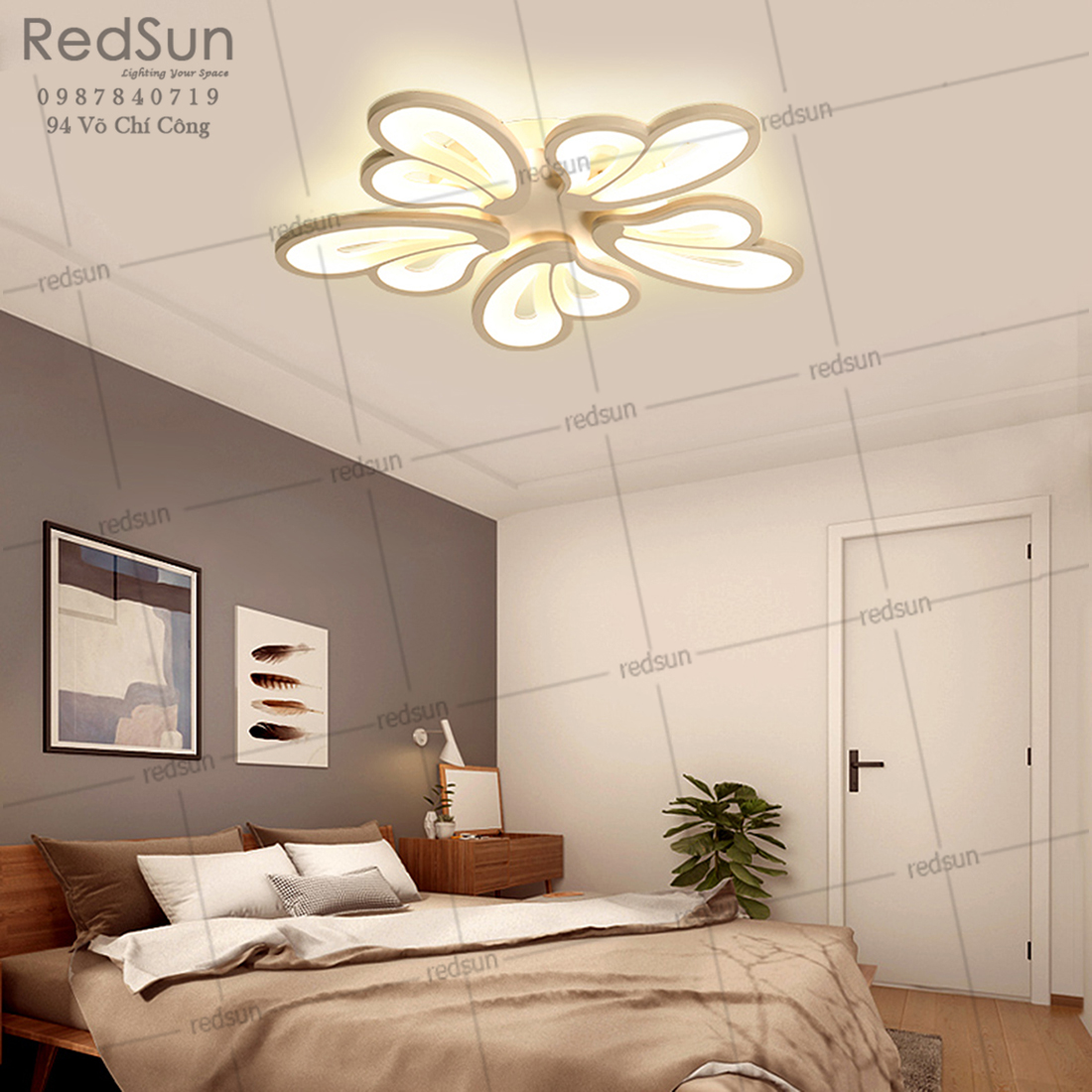 Mâm ốp trần Mika tim mini 12 OT-S004