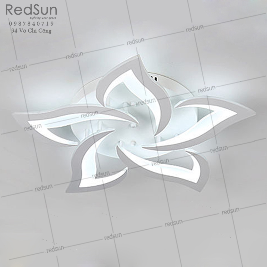 Mâm ốp trần Mika lá xoáy mini 12 OT-S006