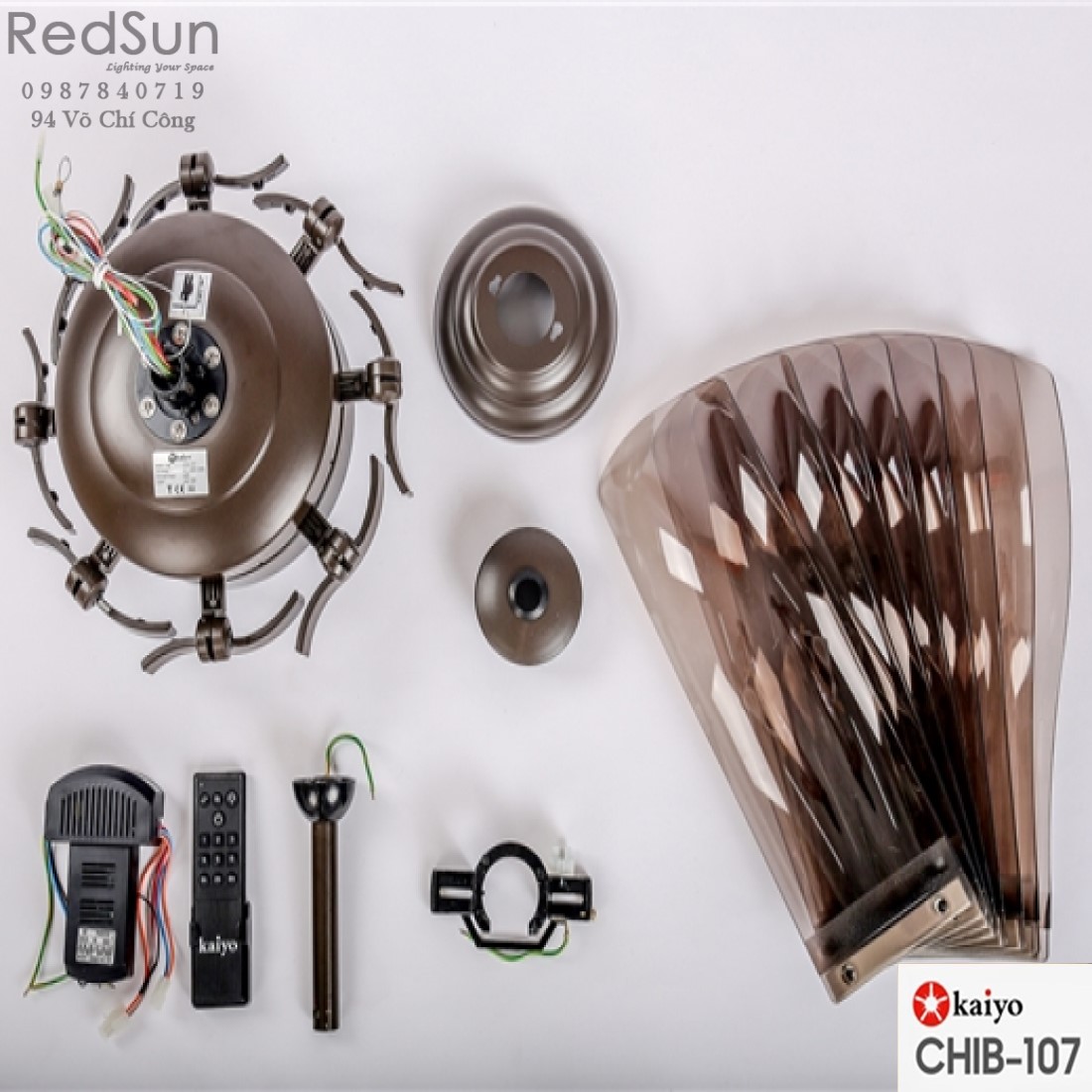 Quạt trần đèn KaiyoKukan CHIB-107